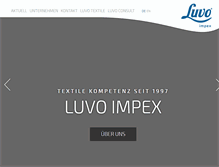 Tablet Screenshot of luvo-impex.de